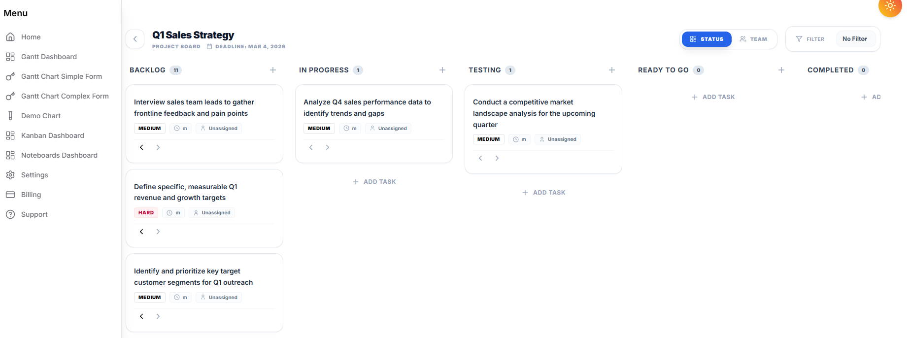 Kanban Board View